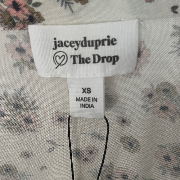 NWT The Drop Soft Pink Floral Pr Lined Midi tiered Dress - Size Small - Picture 5 of 12